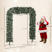 220 cm wide Christmas arch dimension diagram with 125 cm opening and 250 cm height