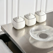 Black Wooden Kitchen Island Trolley With Stainless Steel Top And Storage Drawer On Wheels