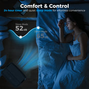 Portable Air Conditioner with Cooling and Dehumidifier for Bedrooms and Living Rooms Black AOSOM