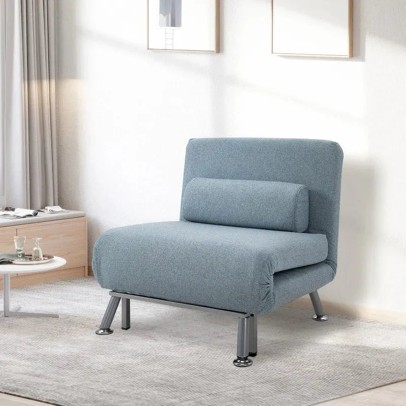 Single Sofa Bed - Blue