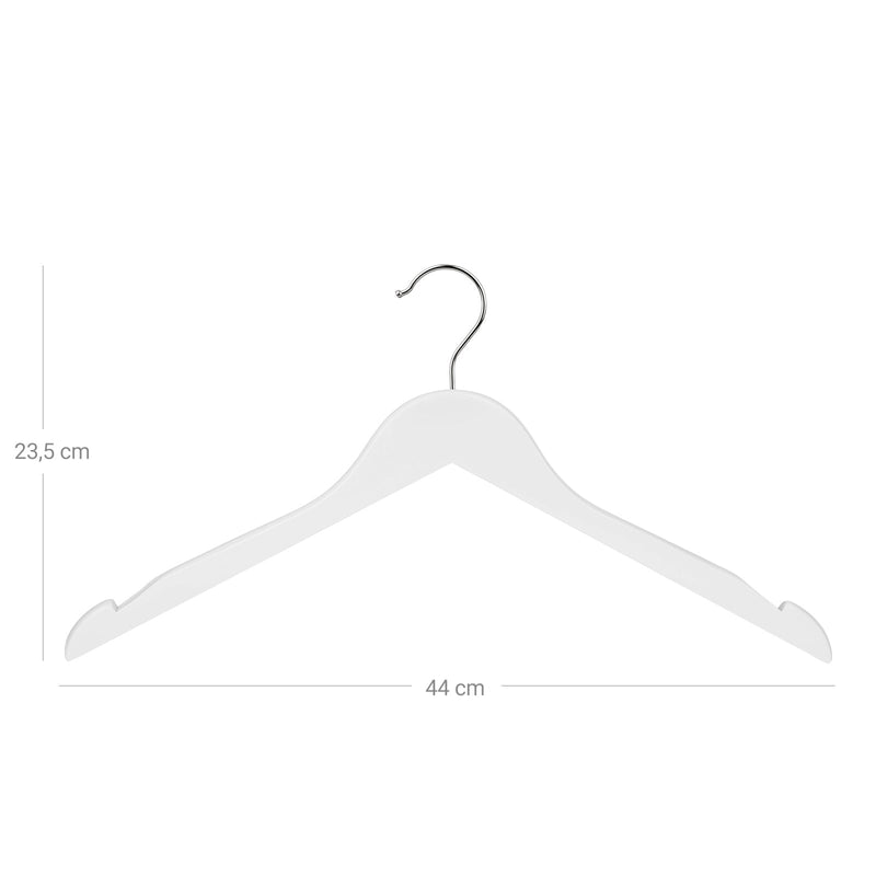 Dimension diagram showing each hanger is 44 cm wide and 23.5 cm tall