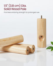 Close-up of one of the coat rack's 8 hanging hooks