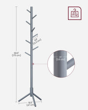 Coat rack shown from the front against a plain background