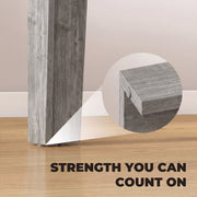 Close-up of a table leg and non-slip foot pad