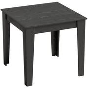Black Wood Effect square dining table, studio shot
