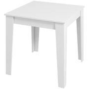 White square dining table, studio shot
