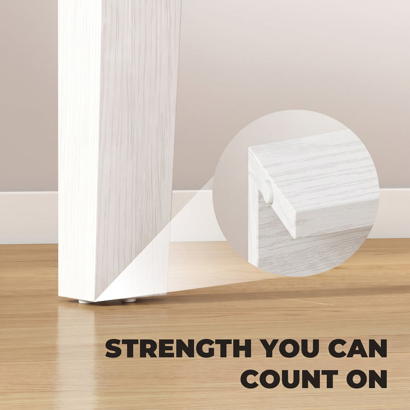 Close-up of the table leg and non-slip foot pad