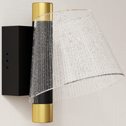 Black LED Wall Lights 2 Pack with Adjustable Colour Temperature for Bedroom or Hallway