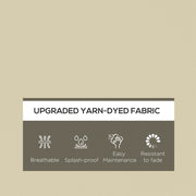 Beige 4 Piece Patio Chair Cushion Set with Ties Ideal for Garden or Indoor Seating