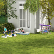 Fairy Themed Kids Garden Swing Seat For Two With Adjustable Canopy And Safety Harnesses