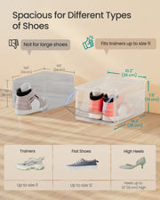 Shoe box dimensions diagram, 36 x 26 x 19 cm