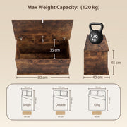 Storage Bench, Rustic Brown