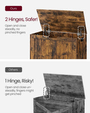 Storage bench dimensions diagram
