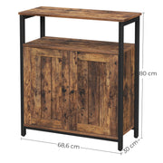 Dimensions diagram showing the cabinet at 68.6 x 30 x 80 cm