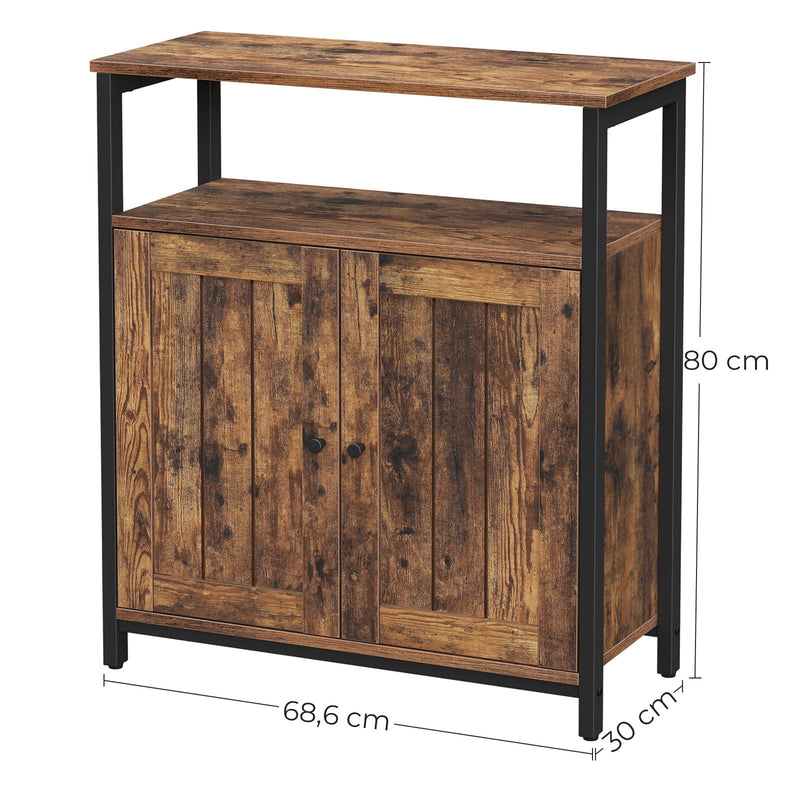 Dimensions diagram showing the cabinet at 68.6 x 30 x 80 cm