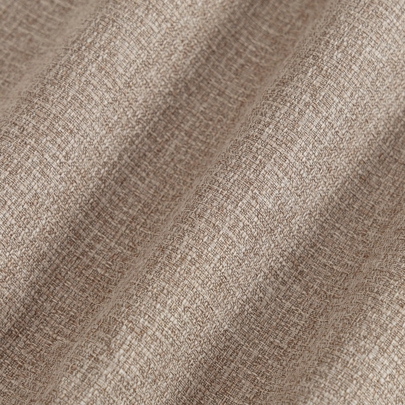 Close-up of the light brown woven fabric texture
