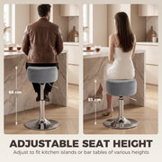 Swivel Kitchen Stool, Grey