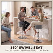 Swivel Kitchen Stool, Grey