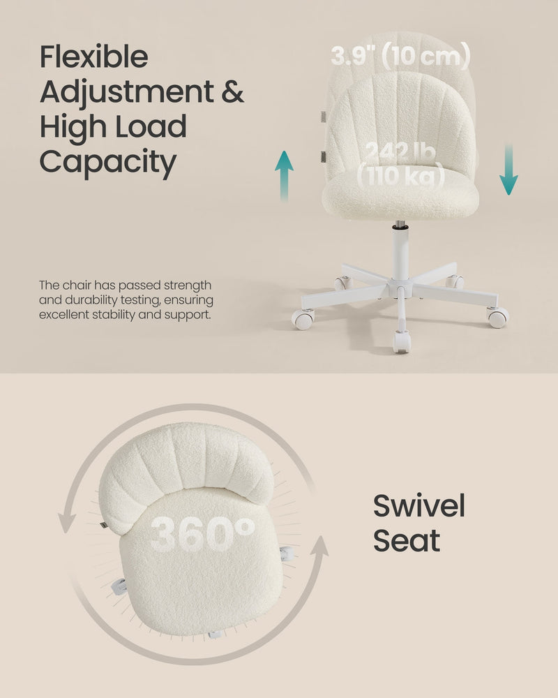 Swivel chair styled in a bedroom setting