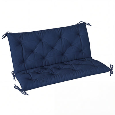 Outdoor Bench Cushion for Two Seater Benches and Swing Chairs Splash Resistant Dark Blue Outsunny