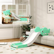 Kids Sofa Slide 130cm HDPE Toddler Slide for Sofa Bed Stairs Easy to Assemble Green by AIYAPLAY AOSOM