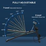 Foldable Adjustable Weight Bench for Strength Training and Sit Ups in Blue by HOMCOM AOSOM