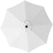 Cream 3m Replacement Parasol Canopy UPF 50 Plus with Top Vent Fits 8 Rib Frames by Outsunny