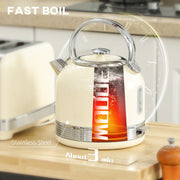 Kettle and Toaster Set, Cream