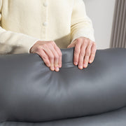 Grey Electric Recliner Armchair with USB Type C Port and Phone Holder by HOMCOM