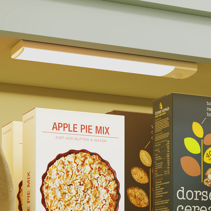 Tall Kitchen Pantry Cupboard with Motion Sensor LED Light for Storage Organisation Green