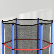 Kids Trampoline with Enclosure Net Steel Frame for Ages 3 to 6 Multicoloured by HOMCOM AOSOM