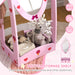 Kids Full Length Rotating Mirror with Storage Shelf Hot Pink by AIYAPLAY