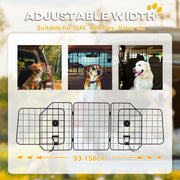 Adjustable Dog Guard for Cars and Vans 93-150cm Secure Barrier by PawHut PawHut