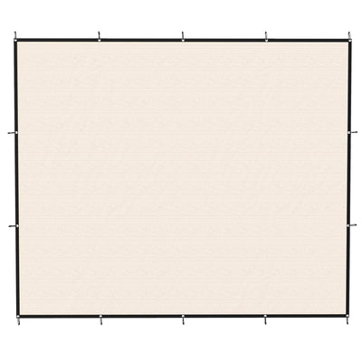 Sun Shade Sail for Garden or Patio with UV Protection Easy Setup 3 x 3.6m Beige AOSOM