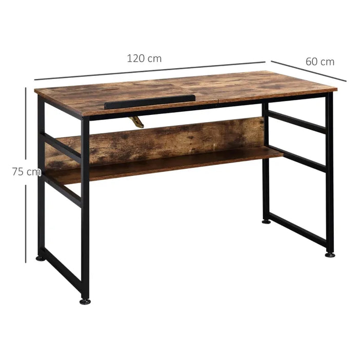 Adjustable Art Desk, 15-Level Tabletop, Multifunctional