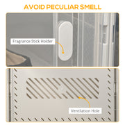 8 Piece Clear Stackable Plastic Shoe Storage Boxes with Magnetic Door for Sizes up to 12 by HOMCOM