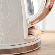 Fast Boil 17L Kettle and 2 Slice Toaster Set With Auto Shut Off and Browning Control White