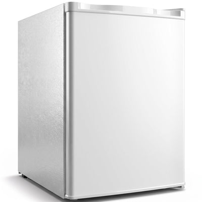 59.1L tabletop mini freezer with a reversible door, angled studio view