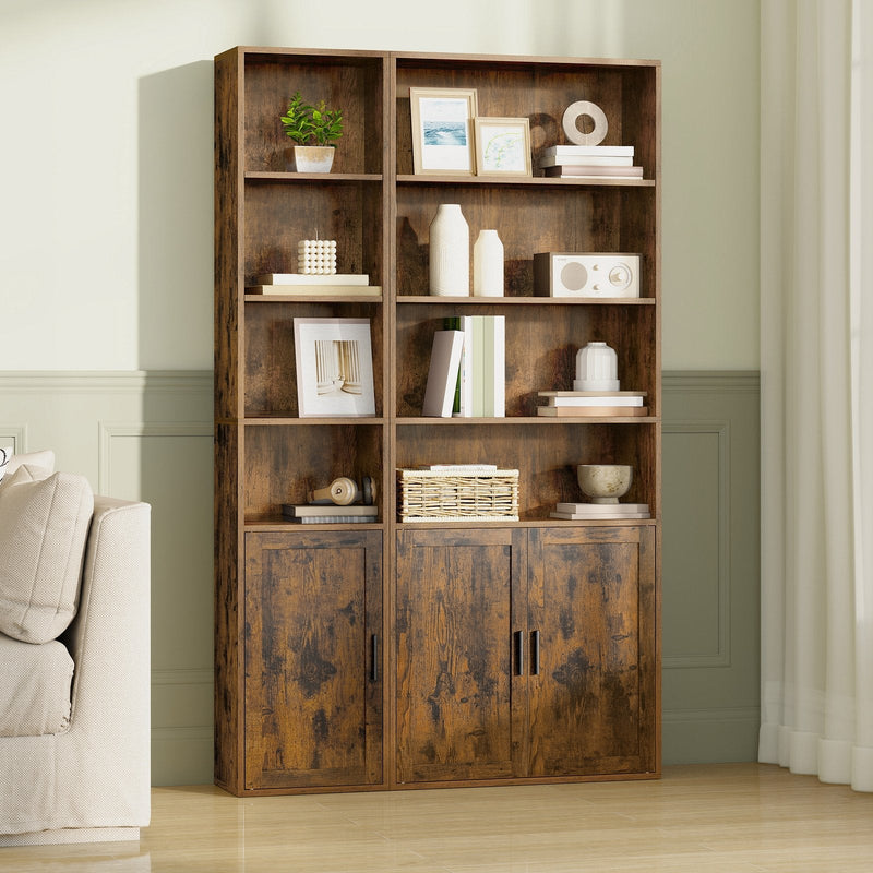 Vasagle bookcase - open cabinet door showing internal storage
