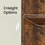 Vasagle bookcase dimensions diagram - 24 x 31.8 x 175 cm