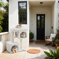 Studio front view of the tall Feandrea cat tree tower