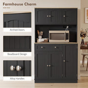 Close-up of the magnetic door closures on the cupboard