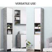 Cabinet used as a bathroom cabinet and as a living room sideboard