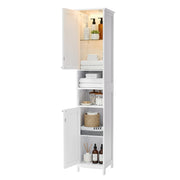 Vasagle storage cabinet shown with door open revealing adjustable shelves