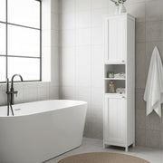 Vasagle slim storage cabinet styled in a hallway setting
