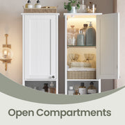Dimensions diagram for the Vasagle tall slim storage cabinet