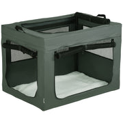 Soft Sided Dog Carrier Bag With Removable Cushion For Travel And Vet Visits, Grey