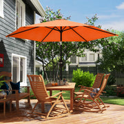 Tilting Garden Parasol with Adjustable UPF30+ Shade For Patio or Lawn Outsunny