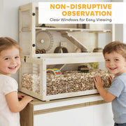 Feature panel showing the hamster home's ramps and platforms