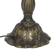 Lamp stem and base with the power cable leaving the base